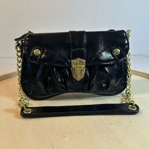 Mini Black Patent Leather shoulder bag